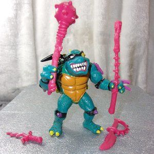 COPY - T-36 1990 TMNT SLASH FIGURINE WITH SOME ACCESSORIES